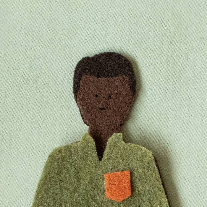 Felt Doll - Starter Boy in Cocoa