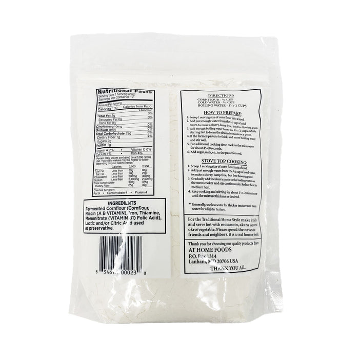 Fermented Corn Flour Ogi in branded packaging, traditional pap mix made from fermented corn, ideal for preparing smooth, comforting porridge and authentic West African breakfast dishes.