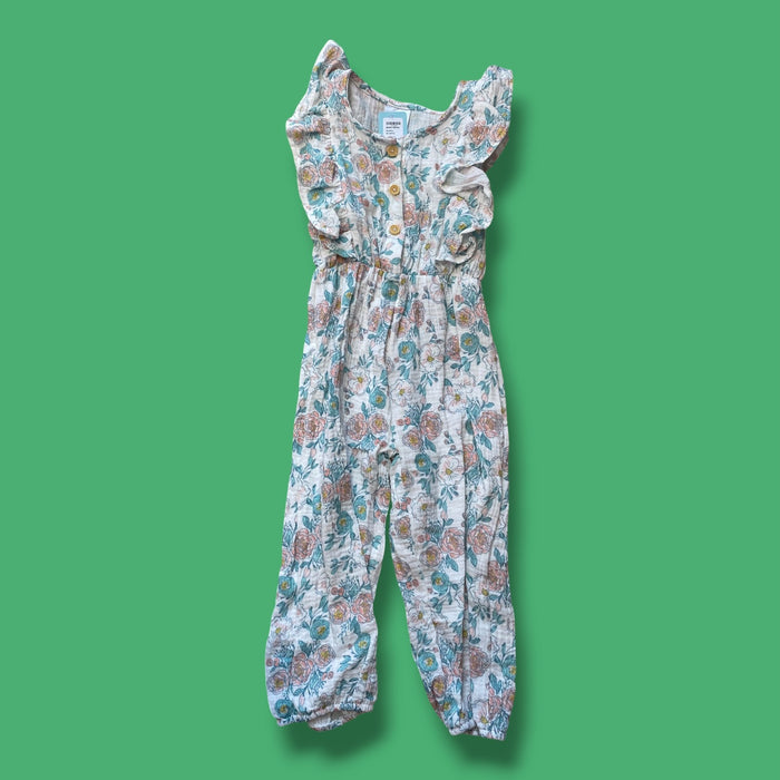 Floral Baby Mode Romper, 3Y