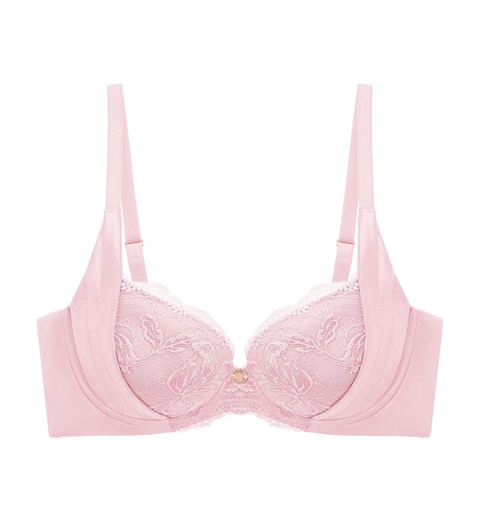 Florale Rose Lilies Wired Padded Push Up Bra - PEROLA