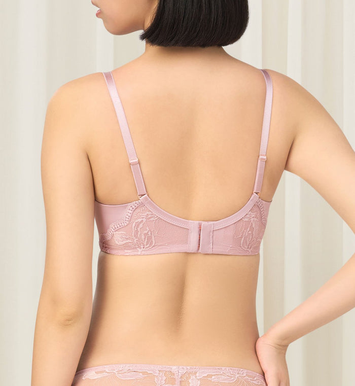 Florale Rose Lilies Wired Padded Push Up Bra - PEROLA