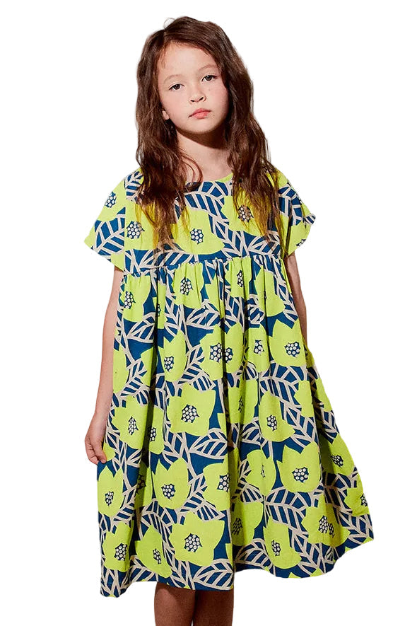 Flower Print Wide Dress
