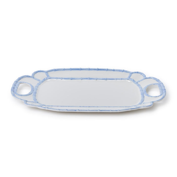 French Blue Bamboo Melamine Platter