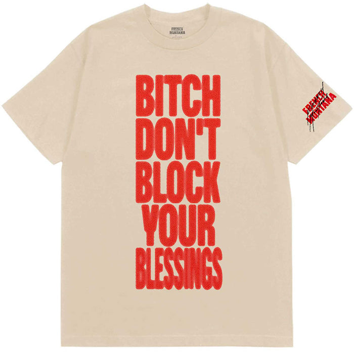 French Montana Unisex T-Shirt - Don't Block Your Blessings Rock OFF