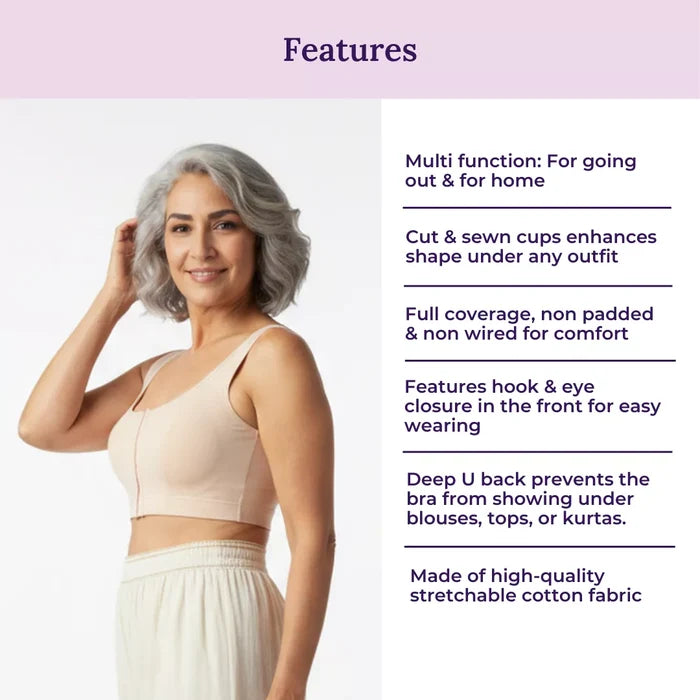 Front Open Bra With Hook Features