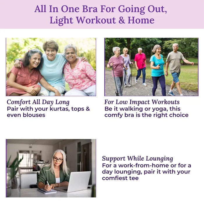 All In One Bra For Going Out, Light Workout & Home-Senior