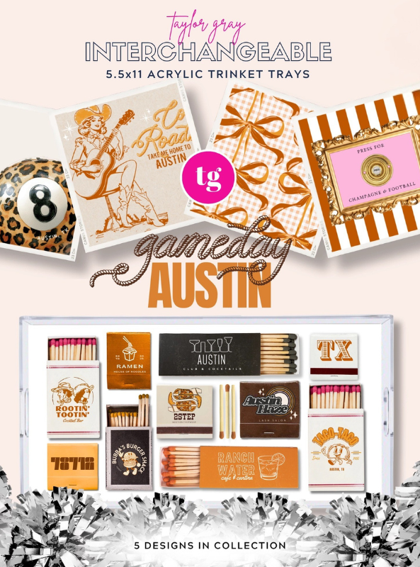 Gameday Trinket Tray Insert- Austin