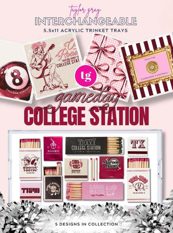 Gameday Trinket Tray Insert- College Station