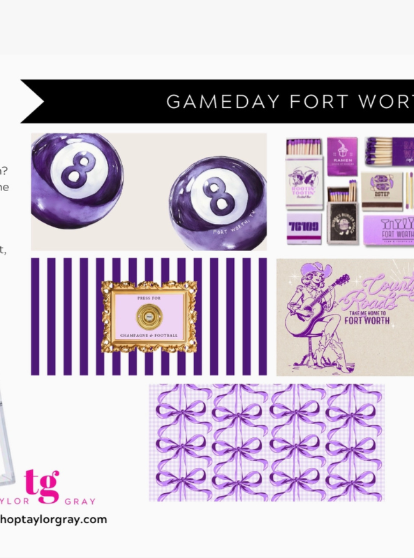 Gameday Trinket Tray Insert- Fort Worth