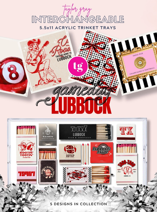 Gameday Trinket Tray Insert- Lubbock