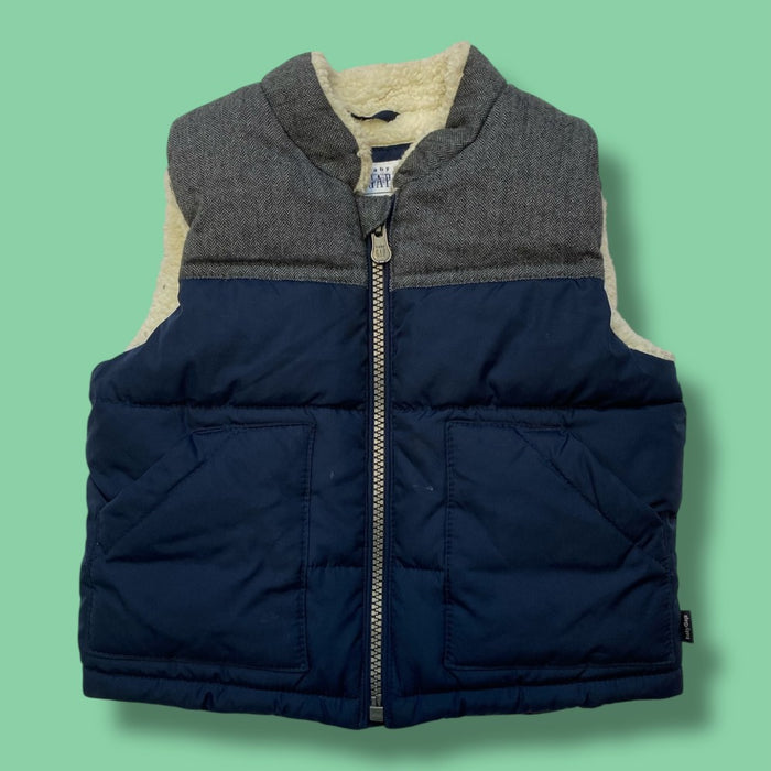gap padded vest 18-24m