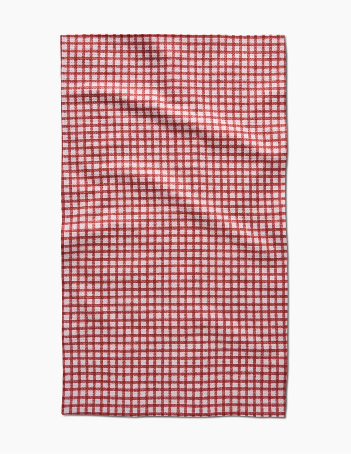Fireside Plaid Red Tea Towel