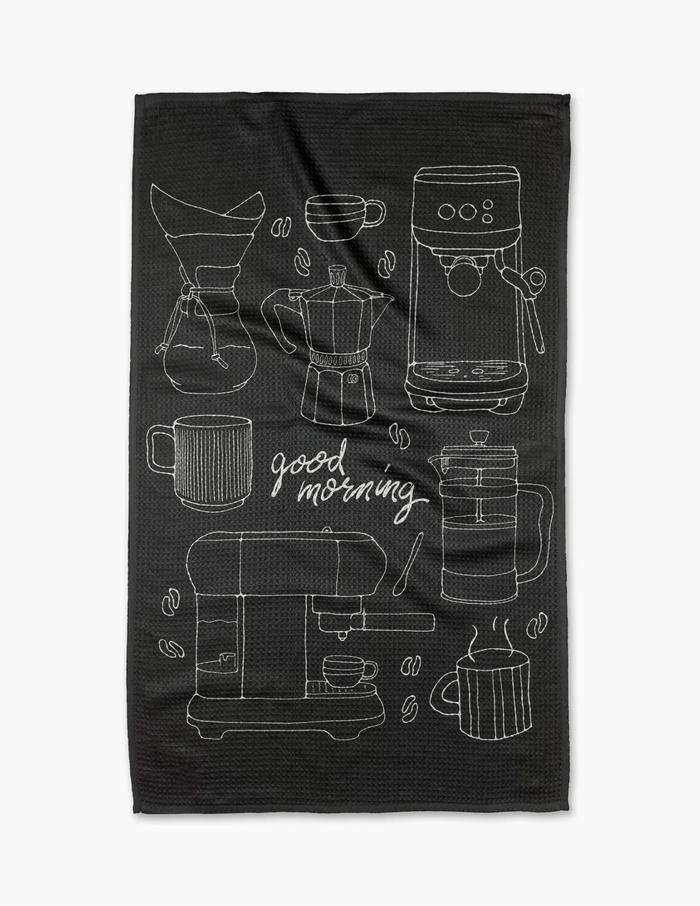 Good Morning Coffee Tea Towel