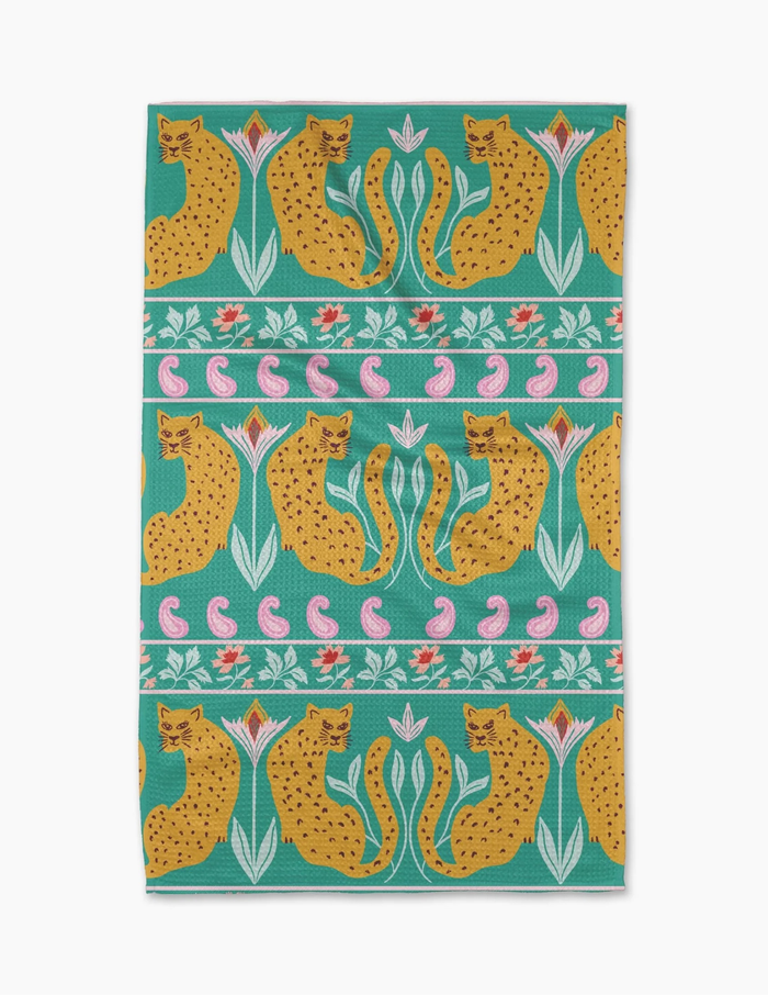 Jungle Blooms Tea Towel