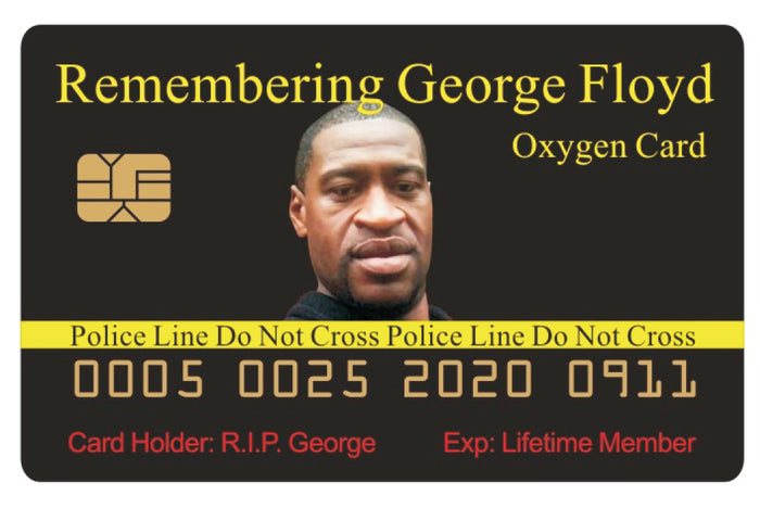 George Floyd Souvenir Memorial Novelty Bankcard 8 Pack  (Free Shipping)