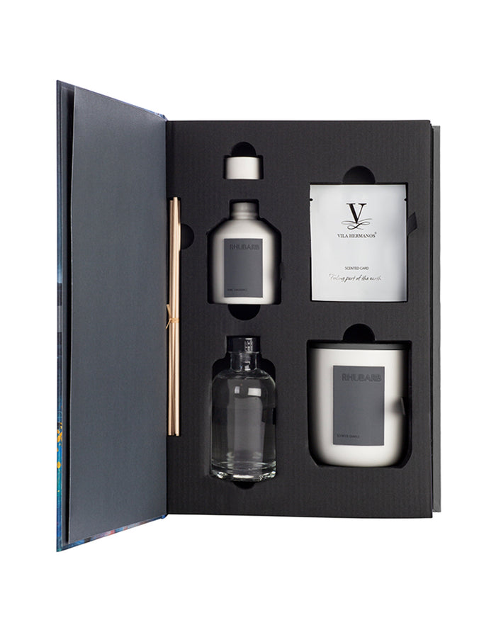 Gift Set ORGANIC YELLOW SEEDS Candle 200gr, Diffuser 100ml, Scent Card 8.07 x 3.74 x 12.01 in