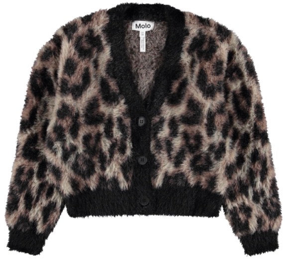 Gilly Cardigan - Brushed Leo