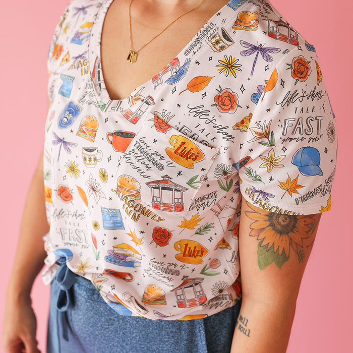 Gilmore Girls Women's V-Neck Tee