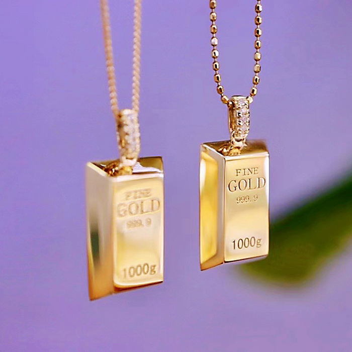 Gold Bar Choker Necklace