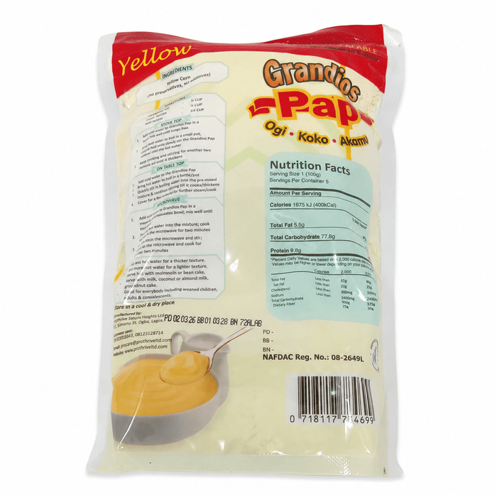 Grandios Pap | Authentic Ogi, Koko & Akamu Mix - Yado African & Caribbean Market