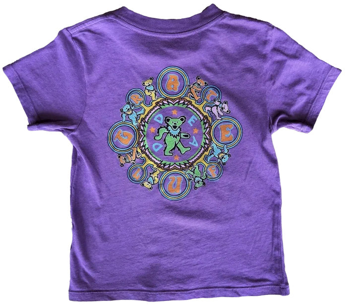 Grateful Dead Kaleidescope Bears SS Tee - Plum