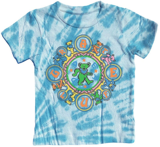 Grateful Dead Kaleidescope Bears Tie Dye  SS Tee