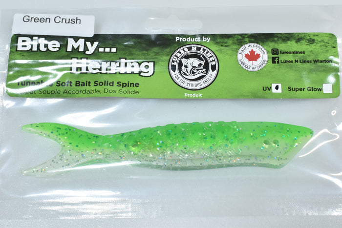 bite my herring artificial salmon trout cut bait
