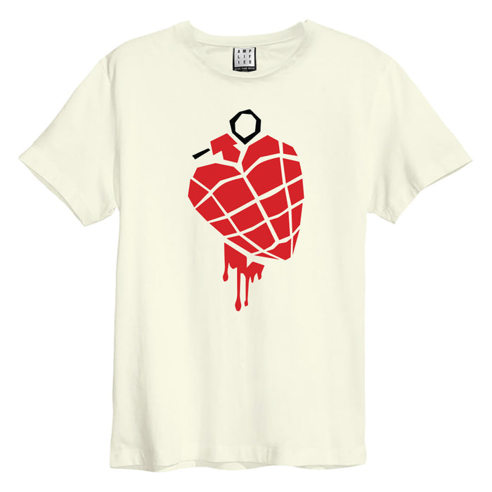 Green Day T-Shirt - American Idiot Heart Grenade Amplified