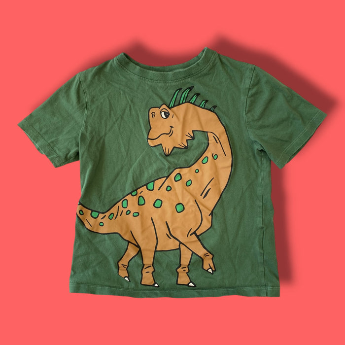 Green h&m dino shirt, 4-6y