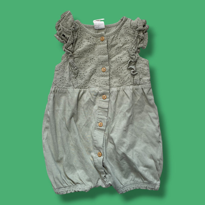 Green H&M Romper, 4-6m