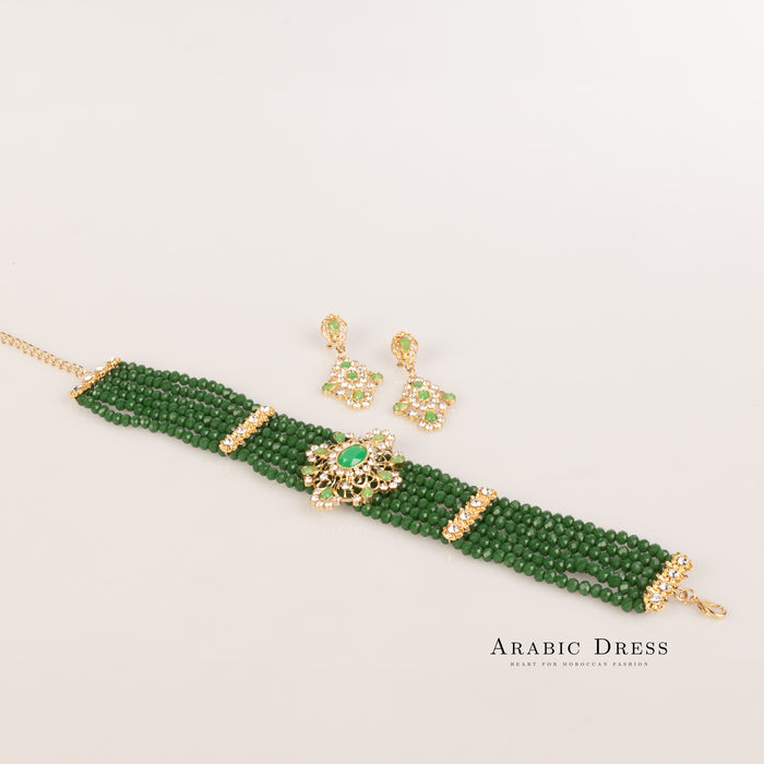 green  Necklace set muni