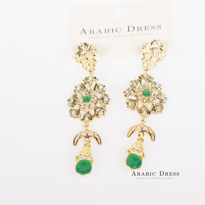 Green Ora  Earrings