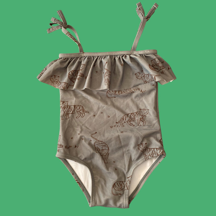 green Rylee & Cru tiger one piece, 12-18m