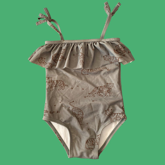 green Rylee & Cru tiger one piece, 12-18m