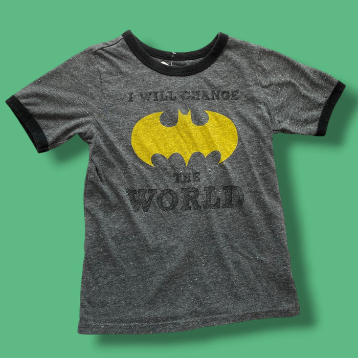 Grey  batman tee, 5y