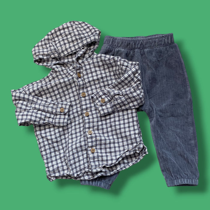 Grey Carters 2 piece set, 18m