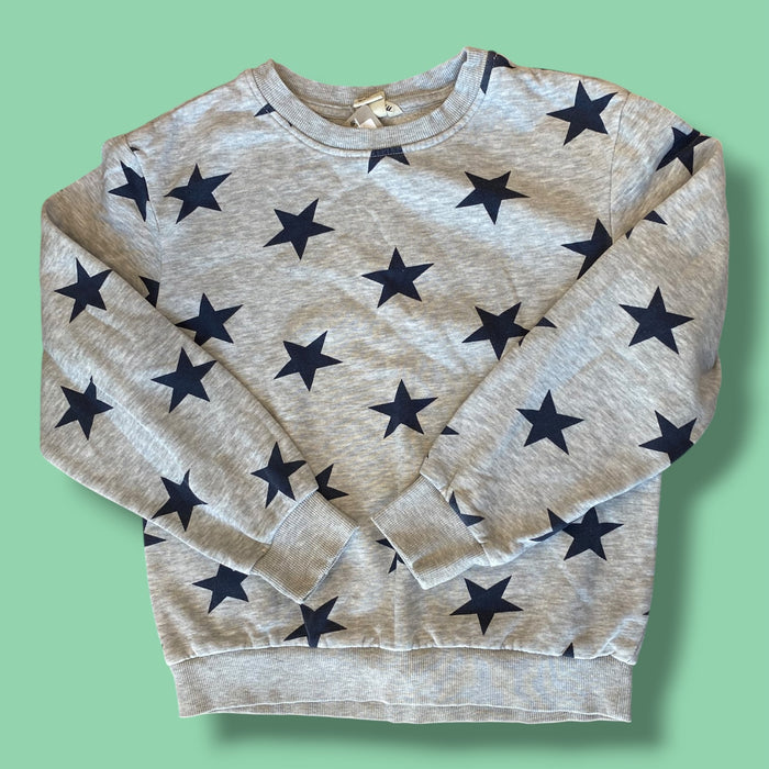 Grey H&M star sweater, 8-10Y