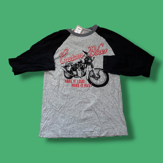 grey The Childrens Place motorcycle long sleeve, 10/12Y