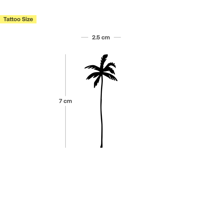 Große Palme Tattoo