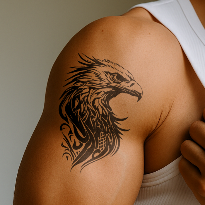 Großer Adlerkopf Tattoo
