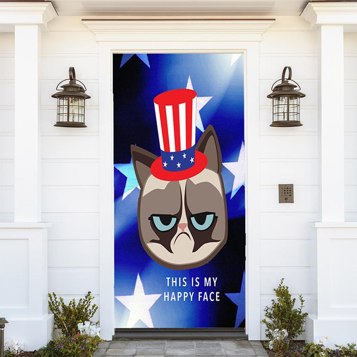 Grumpy Cat Door Cover Grumpy Cat Face