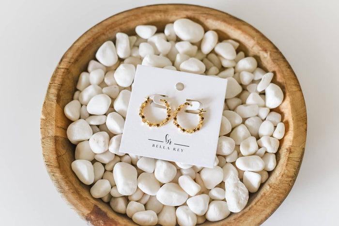 Hadley Hoops 18K Plated - Olita Gifts & Goods