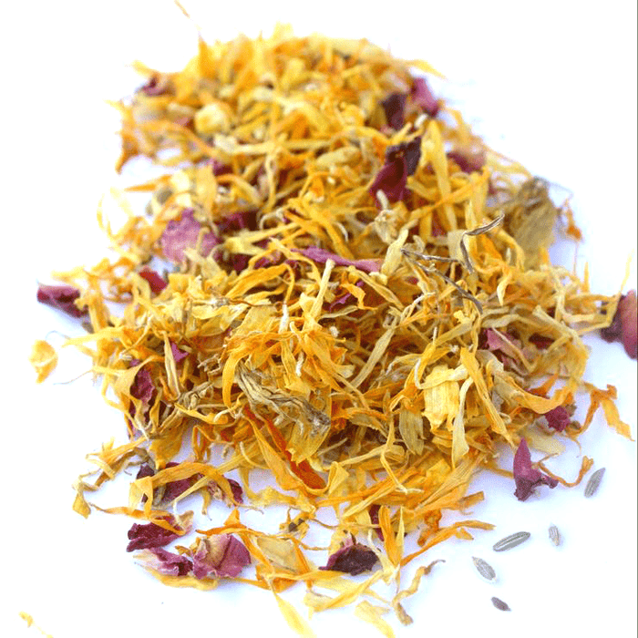Happy Tummy Herbal Treat & Coop Herbs For Pet Chickens With Spearmint, Dill, Roses, Calendula, & Fenugreek