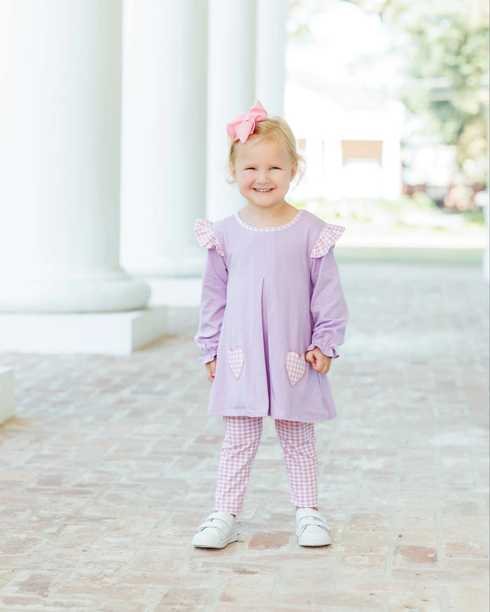 Heart Pocket Pants Set