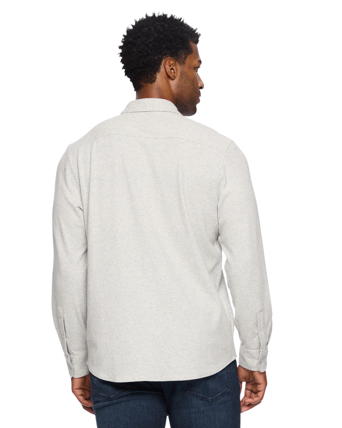 Hero Solid Twill Knit Flannel Shirt