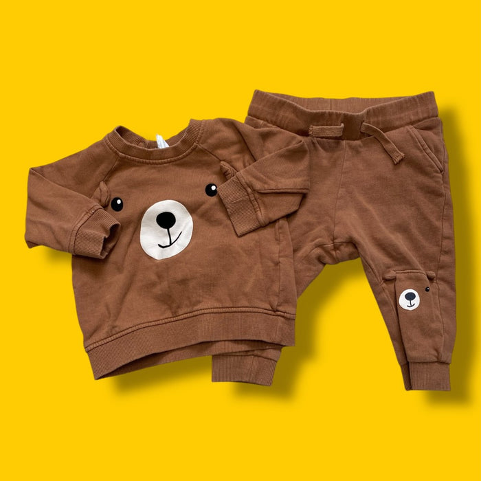 H&M Bear Set 6-9m