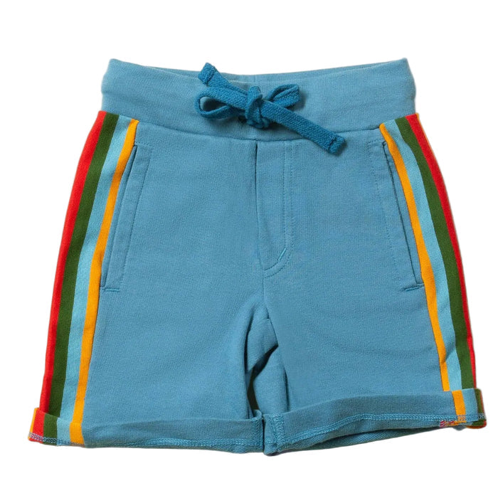 Horizon Blue Marl Rainbow Comfy Jogger Shorts