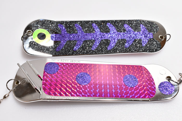 Hyper vis lure tape 8" inticer finned flasher