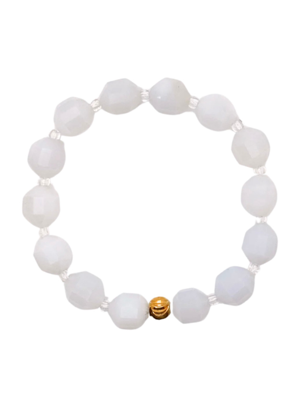 Ice Blue Crystal Cut Bracelet