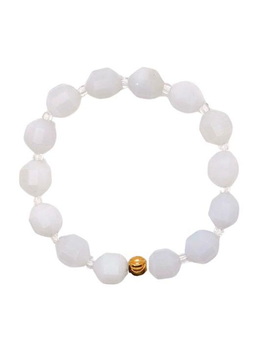 Ice Blue Crystal Cut Bracelet